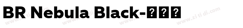 BR Nebula Black字体转换